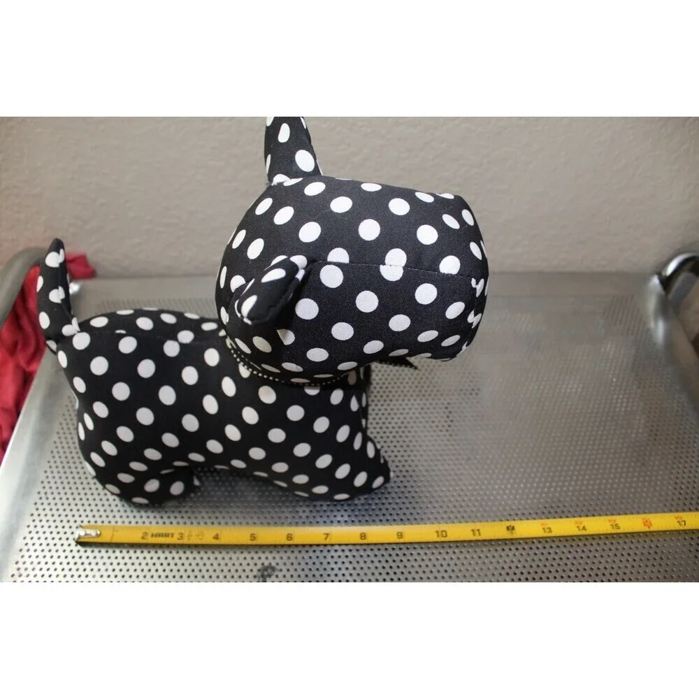 Adorable Scotty Dog Soft Sculpture Plush Doorstop 12.5